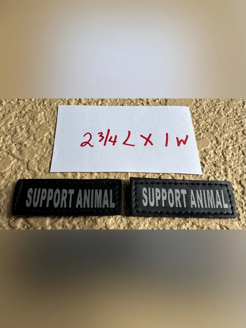 Support Animal Hook and Loop Patch for Service or Support Dog 2 Patches NEW